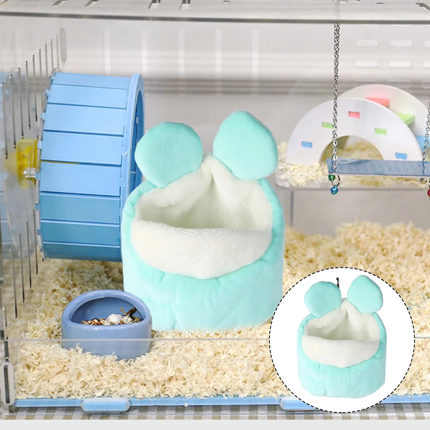 Hamster Platform Cage Pet Hamster Nest Accessories Pet Ladder Chinchilla Jump Sugar Glider Toys Hammock Guinea Hideout Rat