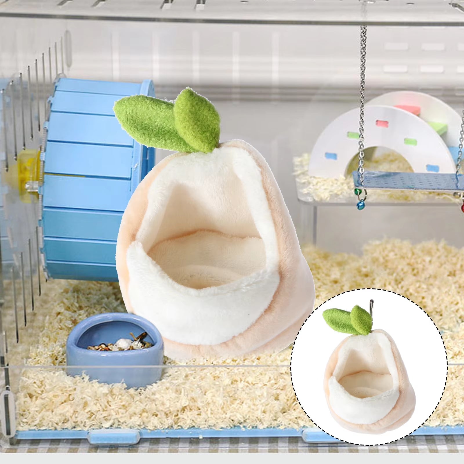 Hamster Platform Cage Pet Hamster Nest Accessories Pet Ladder Chinchilla Jump Sugar Glider Toys Hammock Guinea Hideout Rat
